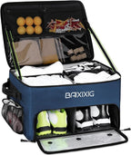 Golf Trunk Organizer, Waterproof Car Golf Locker with Separate Ventilated Compartment for 2 Pair Shoes, Golf Storage for Balls