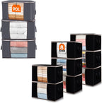Lifewit Clothes Storage Bags 8 Pack 60 L and 3 Pack 90 L, Foldable Storage and Organization, Storage Bins with Lids, Blanket 