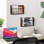 YINMIT 2 Packs Wall File Organizer-Holder, Hanging File Organizer, Wall Mounted File Holder, Wall Mount Paper Folder Rack for