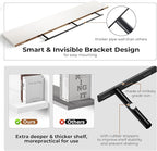 Fun Memories 72 Inch Floating Shelves for Wall, Fireplace Mantel Shelf with Invisible Heavy Duty Bracket, 8 Inch Deep Storage