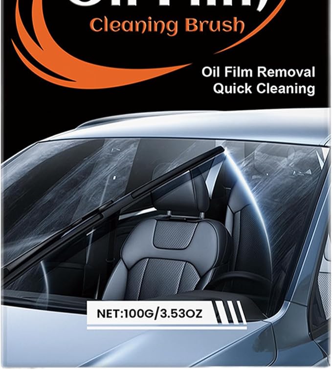 Film Cleaning Brush: Rain Vision Coating, Automotive Glass Polishing Cleaner, Portable Window Stain Remover Tool, PA Cleaning