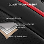 Nappa Leather Car Seat Covers Front Seats, Car seat Protector, Waterproof Car Seat Cushion, Universal Automotive Seat Covers 