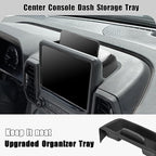 3PCS Center Console Organizers Compatible with 2021-2024 Ford Bronco Sport CX430 Dash Storage Tray and Armrest Storage Box Armrest Hidden Tray Interior Accessories