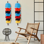 BBTO 3 Pack Wooden Hat Rack for Baseball Cap Wall Mount Hat Racks 30 Slot Vertical Baseball Cap Display Holder with 10 Hooks 