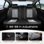Coverado Seat Covers Full Set, 5 Seats Seat Covers for Cars, Waterproof Nappa Leather Car Seat Covers with Head Pillow, Seat 