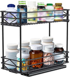 Pull Out Medicine Organizer,Slide Out Storage Drawers,Spice Rack Organizer for Cabinet,Pill Bottle Storage for Holding Vitami