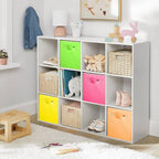 ShellKingdom Storage Bins, Foldable Fabric Storage Cubes And Cloth Storage Organizer Drawer For Closet And Toys, 8 Pack (Oran
