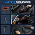 THINKWORK 20V Car Vacuum & Air Inflator, Dual Function High Power Handheld Cordless Vacuum with 18000pa Suction Power for Car