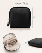 VLANDO Small Jewelry Travel Case,Travel Essentials for Women,Jewelry Pouch Bags with Zipper,Velvet Jewelry Organizer Storage 