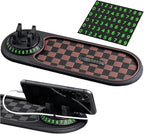 Multi-Functional Support Anti-Slip Pad, 360° Rotatable Car Anti Slip Mat Phone Holder with Temporary Parking Number, Auto Das