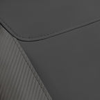 Flying Banner car seat Covers Protects Water Proof Faux Leather Carbon Fiber Fronts Gray Gray