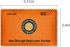 100g [10 Packs] See-Through Desiccant Packs for Storage,Rechargeable Silica Gel Packets, Moisture Absorbers for Storage