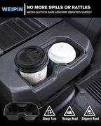 for 3PCS Center Console TPE Cup Holder Insert Compatible with 2022-2026 Tundra (SR/SR5/Limited/TRD Pro) Just Fit Console Does Not Have a Lid