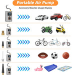 Tire Inflator,150 PSI, Air Compressor, Car Tire Pump, Air Pump for Car Tires, Bike Inflator, Car Accessories for Cars, Motorcycles & Bikes