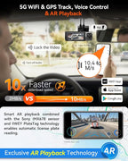 IIWEY 4K Dash Cam 3 Channel, Triple STARVIS 2 Sensors (IMX678 Front, IMX675 Cabin & Rear), 4K+2K+1080P HDR, Night Vision 3.0,