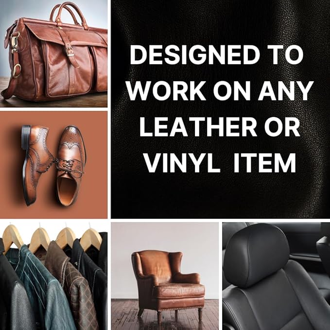 Doc Bailey’s Vinyl & Leather Restoration Re-Dye & Repair-A-Tear Kit - Easy, Effective, and Versatile Leather Repair Solution 