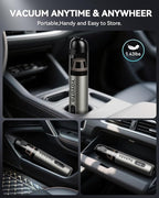 Car Vacuum, Handheld Vacuum Cordless with 21000Pa Powerful Suction & 3 Modes, 4-in-1 Portable Hand Held Mini Vacuum Cleaner R