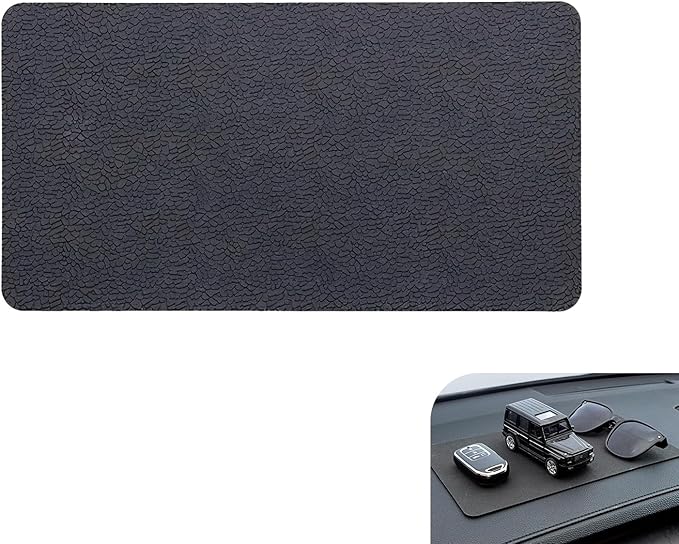 leechio 1 PC Car Dashboard Non Slip Mat, Universal Dash Rubber Pad, Lengthen High Temperature Resistant Central Control Instr