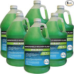 (6 Gallons) Bug Blast Windshield Washer Fluid - Premium Summer Formula, +32°F Protection | Removes Bugs and Road Grime - 6 Ju
