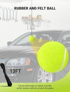4-Packs Garage Tennis Ball Parking Aid with Non-Elastic String, Garage Ball for Parking with Adjustment Buckle, Easy Installation, Car Stop Indicator for Garage Accessories