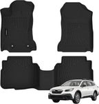 Auxko All Weather Floor Mats Fit for Subaru Outback 2020-2025 & Legacy 2020-2025 TPE Liners Accessories All Season Guard Odorless Floor Liner for Outback/Legacy 2025 2024 2023 2022 2021 2020 Black