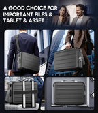 Fireproof Document Box with Lock, Hard-Shell Fireproof Safe for Home Documents, Portable Travel Fire Proof File Box for Passp