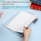 PerKoop 6 Pcs Clear Paper Storage Box A4 Plastic File Box Document Paper Organizer Storage Board Game Project Cases Container