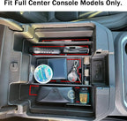 TACOBRO Center Console Organizer Compatible with 2020-2023 Silverado/Sierra 2500/3500HD/ 2019-2022 Chevy Silverado 1500 / GMC Sierra 1500 Accessories - Full-Coverage Insert Tray, ABS material,Red