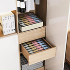 Joyoldelf Sock Drawer Organizer Divider Underwear Organizer 24-cell Fabric Dresser Drawer Organizers Storage Boxes for Socks 
