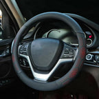Leather Steering Wheel Cover for Chevy Silverado 1500 2500 3500, for GMC Sierra 1500 2500 3500, for Toyota RAV4 Corolla Camry