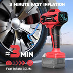Tire Inflator Air Compressor Compatible with Milwaukee 18V Battery, LIVOWALNY 160PSI Cordless Portable Electric Air Pump with Digital Pressure Gauge for Car Motorcycles Bike Ball Auto (No Battery)