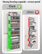 KYEVIS Over The Door Organizer, 5 Shelves Closet Door Hanging Storage and Organizer with 10 Mesh Pockets, Nursery Closet Orga