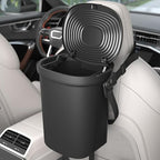 Leakproof Car Trash Can, 1.9 Gallon Soft Silicone Hanging Garbage Can with Lid, Easy to Clean Vehicle Trash Bin, Suitable for Sedans, SUVs, MPVs & Trucks