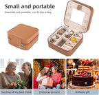 KElofoN Travel jewelry case Travel jewelry box Travel Jewelry Organizer Small Jewelry Organizer Box for Girls Women with Mirr