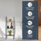 BARNWOODUSA Throw Blanket Ladder – Fully Assembled Reclaimed Wood – Rustic Decorative Ladder for Towels, Quilts, & More – Per