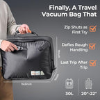 Relime Apex Series Vacuum Bags for Travel Luggage, 180° Open, Reusable Compression Bags for travel Pack, Vacuum Seal Packing 
