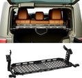 JOYTUTUS Rear Cargo Rack Basket with Gas Shock Compatible with 2007-2018 Wrangler JK (Only for 4 Doors Hard Top), 350 LBS Capacity Trunk Storage Rack, Pet Barrier Molle Panel, Black