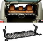 JOYTUTUS Rear Cargo Rack Basket with Gas Shock Compatible with 2007-2018 Wrangler JK (Only for 4 Doors Hard Top), 350 LBS Capacity Trunk Storage Rack, Pet Barrier Molle Panel, Black