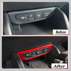 Center Console Switch Cover,for Kia K4 2024 2025 2026, Door Panel Cover,USB Panel Cover,Charging Port USB Hole Protective Cover - Wine Red Protective Accessories