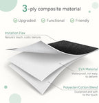 FinishingBo Large 11x11 Inch Cube Storage Bins with Cotton Handles for Closet, Shelves, Clothes, Towel (White/ Black-6 Pack)