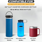 EcoNour Car Cup Holder Expander | Fits 32/40 oz Hydro Flasks, Yeti, Nalgene & Large Bottles up to 3.8" | Universal Cup Adapte