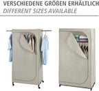 WENKO Balance 64511100 Wardrobe with Shelf Mobile Wardrobe 90 x 160 x 50 cm Beige