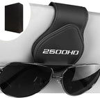 Sunglasses Holder for Car Sun Visor Magnetic Leather Glasses Sunglass Clip Eyeglasses Mount for Car Accessories Compatible with Silverado 2500HD
