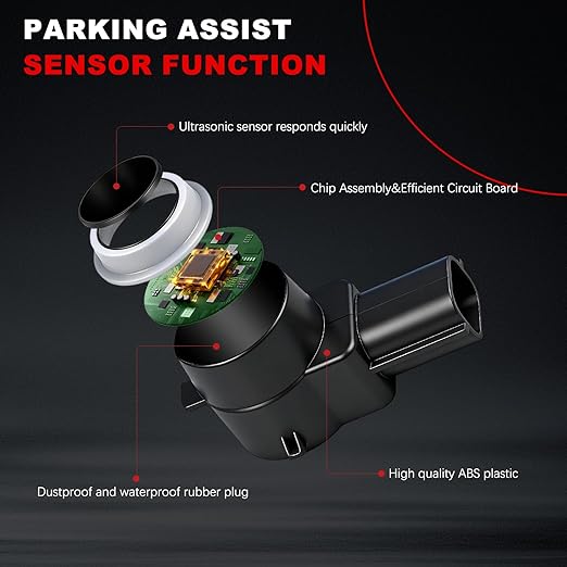 Parking Assist Sensor Compatible with Dodge Ram 1500 2500 3500 Journey Durango,Jeep Commander Liberty Grand Cherokee,1PCS Rev