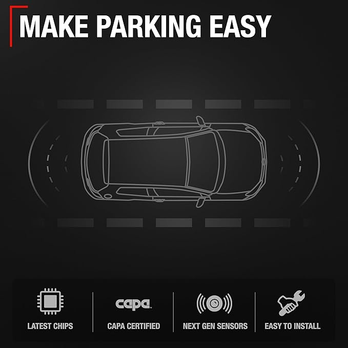 T1A Car Parking Sensors, 4 Pieces - Compatible with 2017-2019 Ford Escape - Front or Rear Bumper Parking Aid Sensor, Backup R