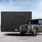 LASFIT Cargo Mat for Mercedes Benz G Class G550 / G580 / G63 AMG SUV 2026 2025 2024 2023 2022 2021 2020 2019, All Weather TPE Custom Fit Cargo Liner for G Class Trunk Mat, Black