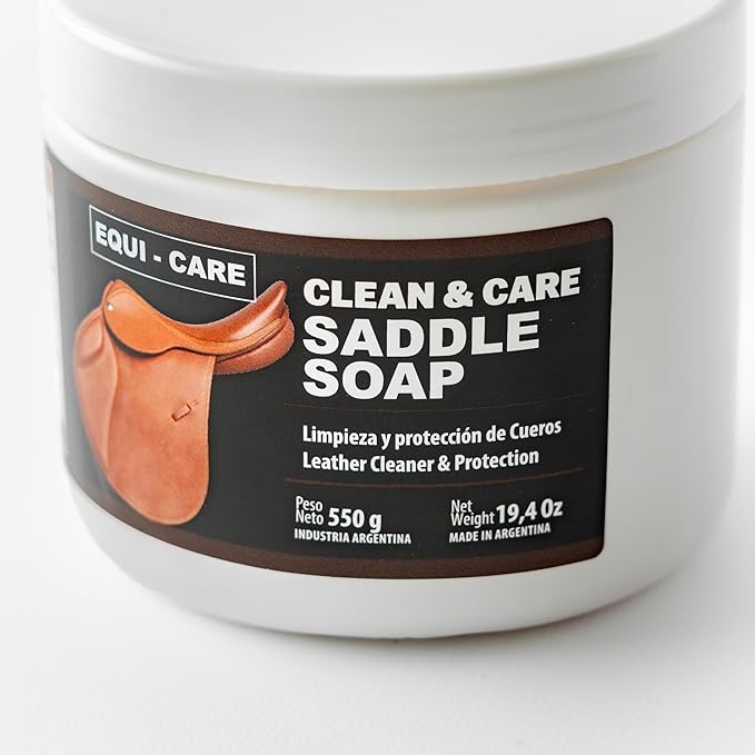 EQUI - CARE: Clean & Care Saddle Soap, Glycerin-Based soap with Added Moisturizers Designed to Clean and Condition Leather. K