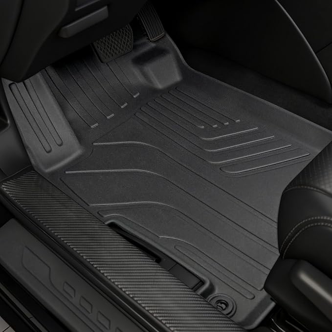 Floor Mats for Honda Accord 2013-2017, All Weather Floor Mats Trunk Cargo Liner and Door Sill Guards Accessories, Full Coverage Set (Fit Sedan Models)