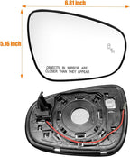 Heated & Blind Spot Right Passenger Side Mirror Glass Compatible with Lexus ES300h ES350 2013-2018,IS250 IS350 2015-2020,LS350 2013-2017,GS350 2013-2020,CT200h 2011-2017,RC300 RC350 2015-2019