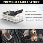 Coverado Leather Seat Covers, Car Seat Covers Full Set, Black Seat Covers for Cars, Car Seat Protector Waterproof, Car Seat C